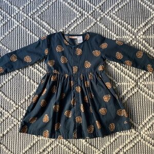 Tinycottons pinecones coat dress 2y